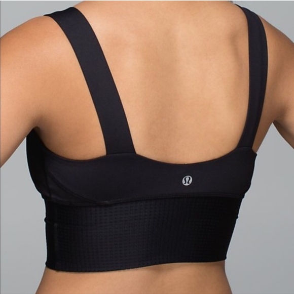 Lululemon Var-City Long Line Bra Black NEW WITH TAGS & BAG Size 2 - Picture 3 of 8